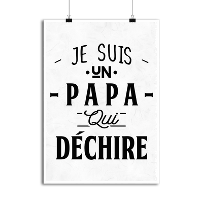 Affiche un papa qui déchire 3