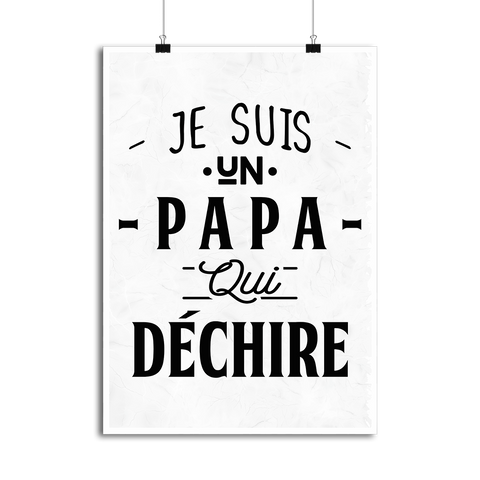 Affiche un papa qui déchire 3