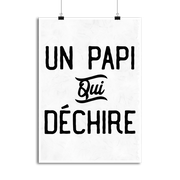 Affiche un papi qui déchire