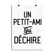 Affiche un petit-ami qui déchire