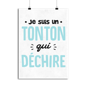 Affiche un tonton qui déchire