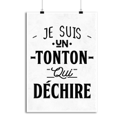 Affiche un tonton qui déchire 2