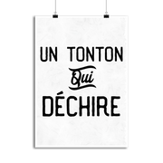 Affiche un tonton qui déchire 3