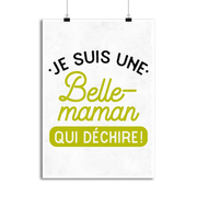 Affiche une belle-maman qui déchire
