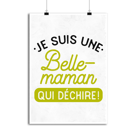 Affiche une belle-maman qui déchire