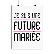 Affiche une future mariée