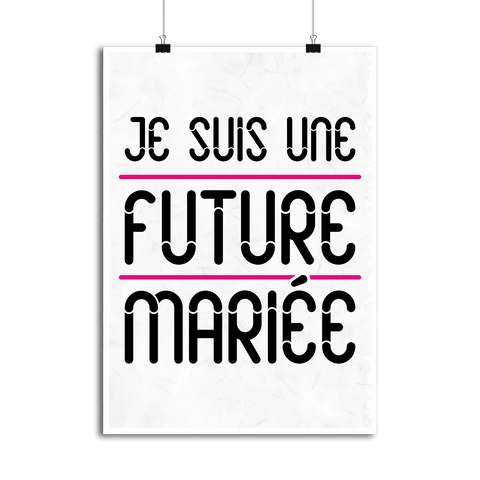 Affiche une future mariée