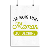 Affiche une maman qui déchire