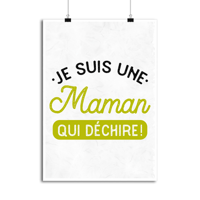 Affiche une maman qui déchire