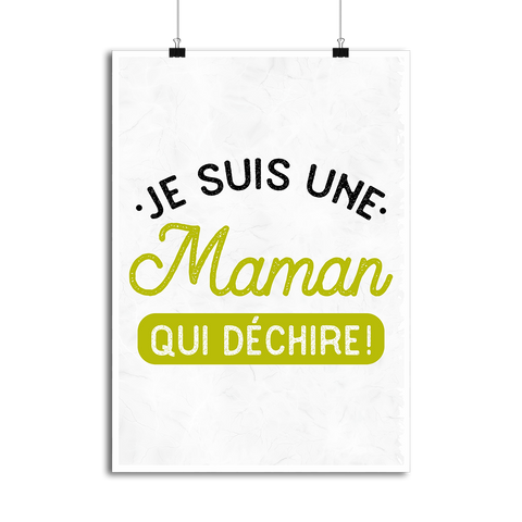 Affiche une maman qui déchire