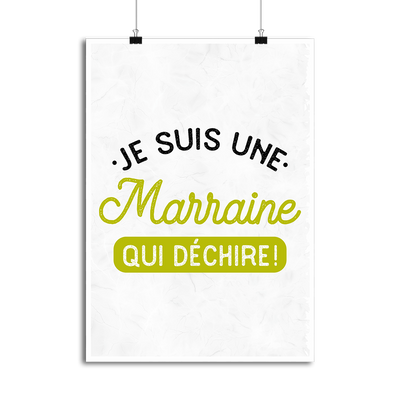 Affiche une marraine qui déchire