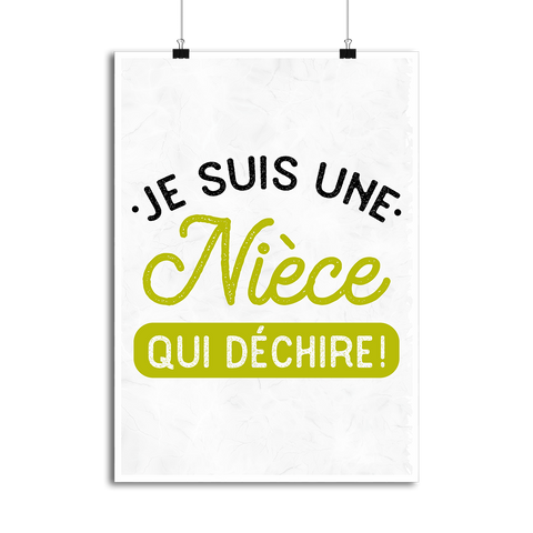 Affiche une nièce qui déchire 2