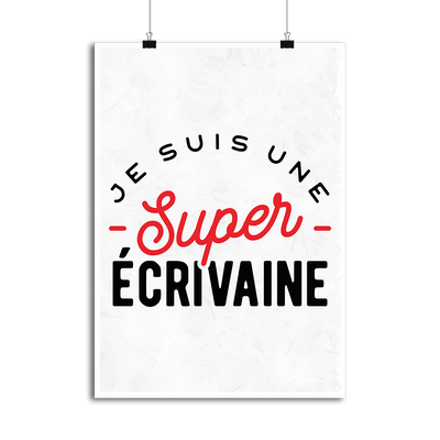 Affiche une super écrivaine