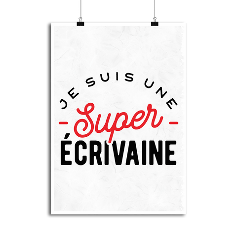 Affiche une super écrivaine