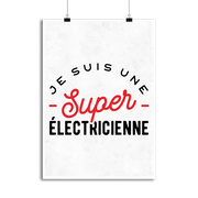 Affiche une super électricienne