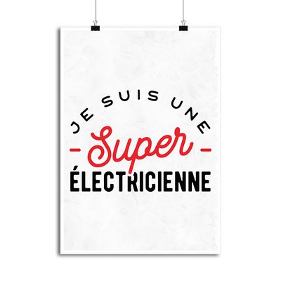 Affiche une super électricienne