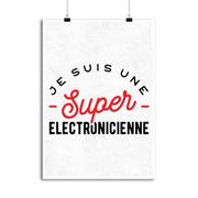 Affiche une super électronicienne