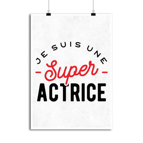 Affiche une super actrice