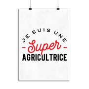 Affiche une super agricultrice