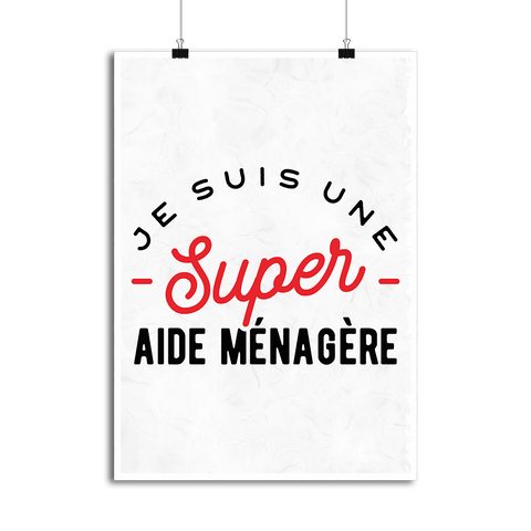 Affiche une super aide ménagère