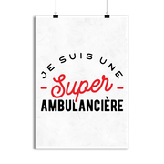 Affiche une super ambulancière
