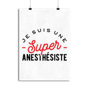 Affiche une super anesthésiste
