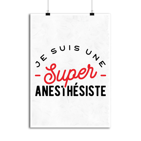 Affiche une super anesthésiste