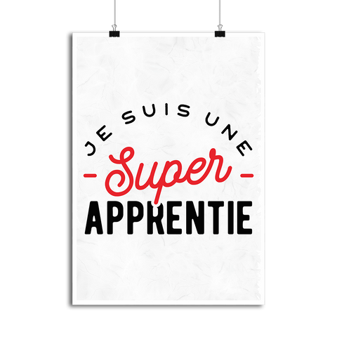 Affiche une super apprentie