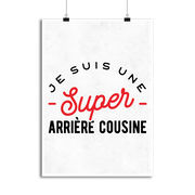 Affiche une super arrière cousine
