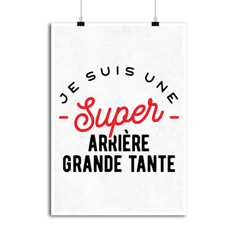 Affiche une super arrière grande tante