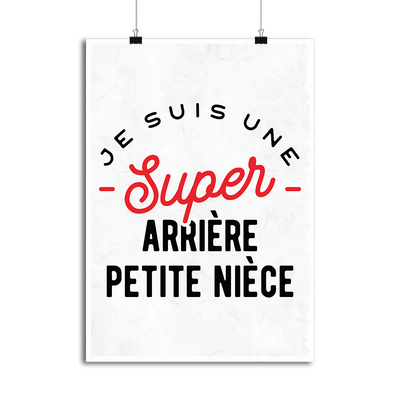 Affiche une super arrière petite nièce