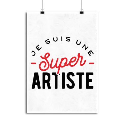 Affiche une super artiste