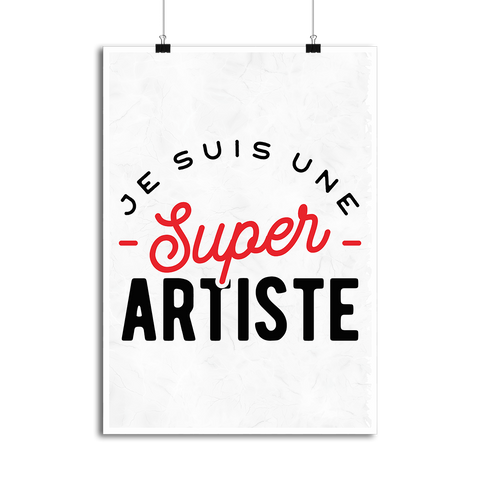 Affiche une super artiste