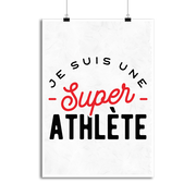 Affiche une super athlète