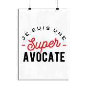 Affiche une super avocate