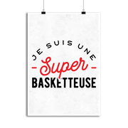 Affiche une super basketteuse