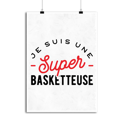 Affiche une super basketteuse