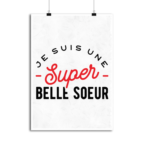 Affiche une super belle soeur