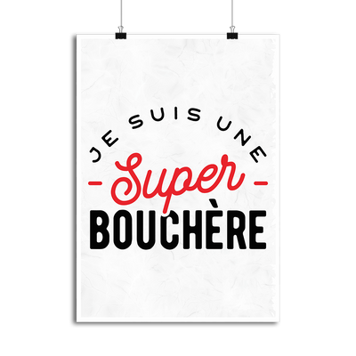 Affiche une super bouchère