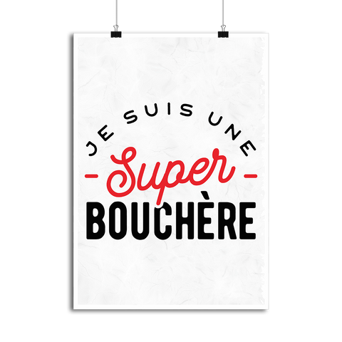 Affiche une super bouchère
