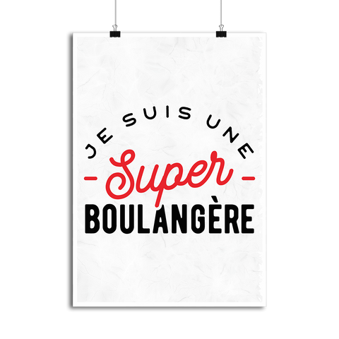 Affiche une super boulangère