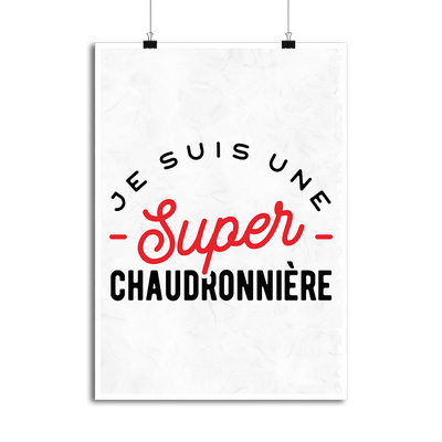 Affiche une super chaudronnière