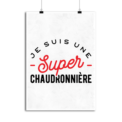 Affiche une super chaudronnière