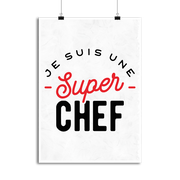 Affiche une super chef