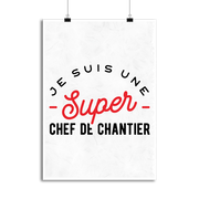 Affiche une super chef de chantier