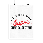 Affiche une super chef de secteur