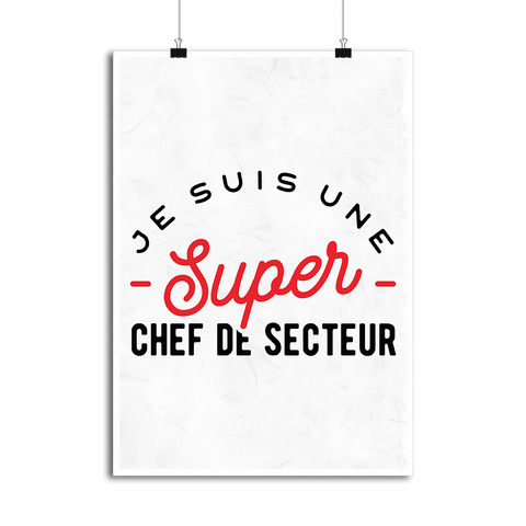 Affiche une super chef de secteur