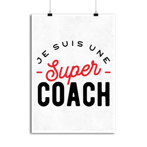 Affiche une super coach