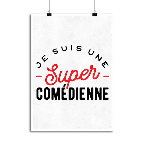 Affiche une super comédienne