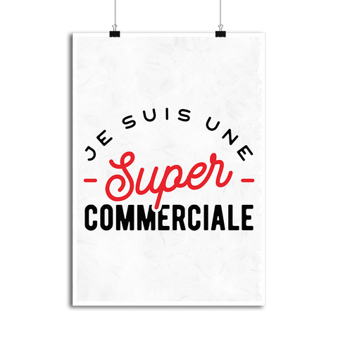 Affiche une super commerciale